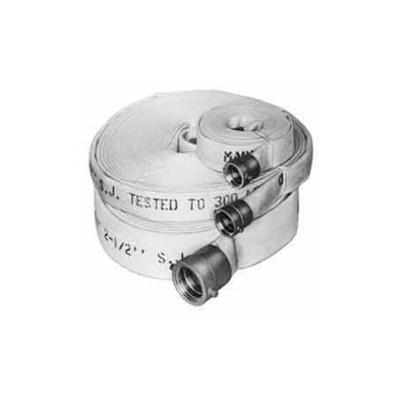 Moon American Double Jacket Fire Hose - 1-1/2 In. X 50 Ft - Aluminum Couplings 1121-1560504